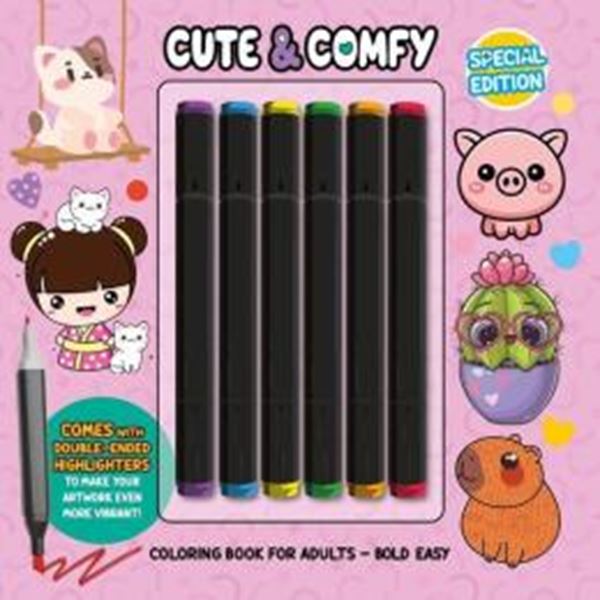 Picture of CUTE & COMFY COLORING BOOK FOR ADULTS - BOLD EASY - SPECIAL EDITION (LIVRO DE COLORIR) - VOL. 05