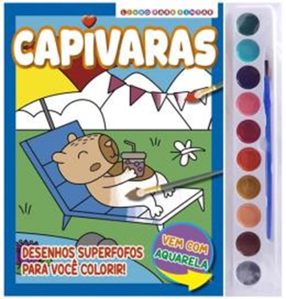 Picture of CAPIVARAS LIVRO PARA PINTAR COM AQUARELA
