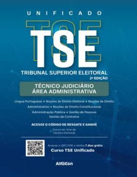 Picture of TSE UNIFICADO - TECNICO JUDICIARIO - AREA ADMINISTRATIVA DO TRIBUNAL REGIONAL/SUPERIOR ELEITORAL