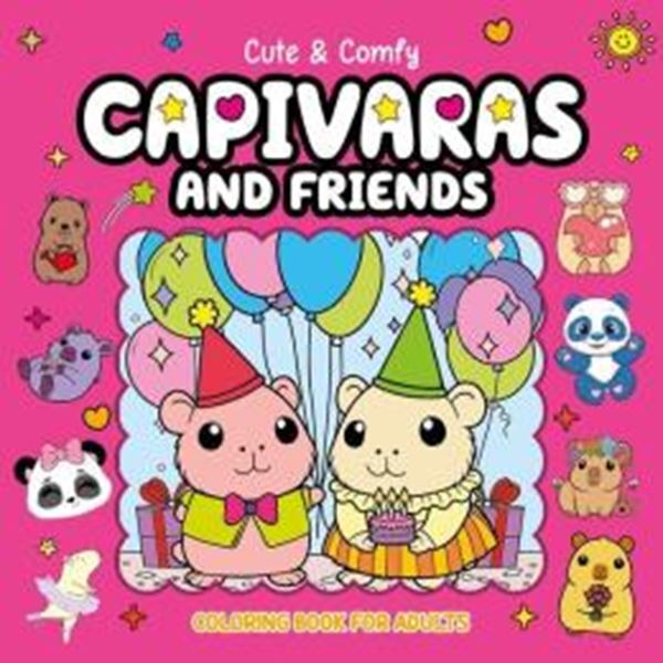 Picture of CUTE & COMFY COLORING BOOK FOR ADULTS - CAPIVARAS AND FRIENDS - LIVRO DE COLORIR ADULTO - VOL. 11
