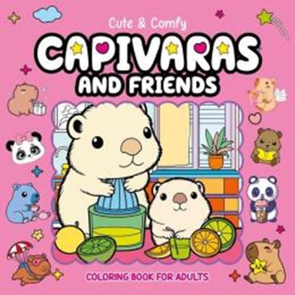 Picture of CUTE & COMFY COLORING BOOK FOR ADULTS - CAPIVARAS AND FRIENDS - LIVRO DE COLORIR ADULTO - 7ª ED