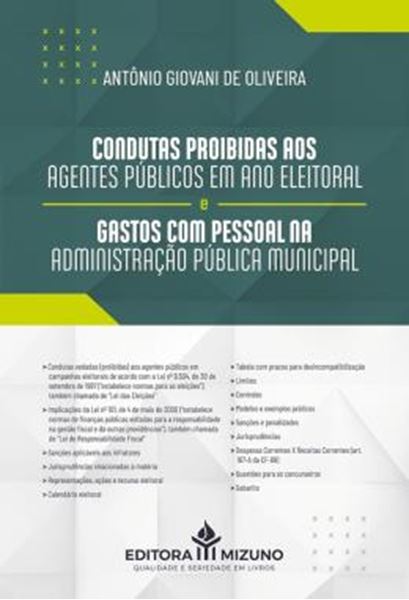 Picture of CONDUTAS PROIBIDAS AOS AGENTES PUBLICOS EM ANO ELEITORAL E GASTOS COM PESSOAL NA ADMINISTRACAO PUBLICA MUNICIPAL