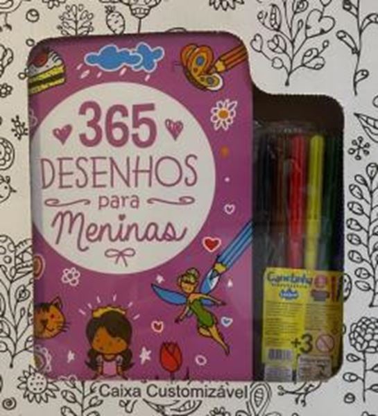 Picture of CONJUNTO 365 DESENHOS PARA MENINAS - LIVRO + CANETINHAS