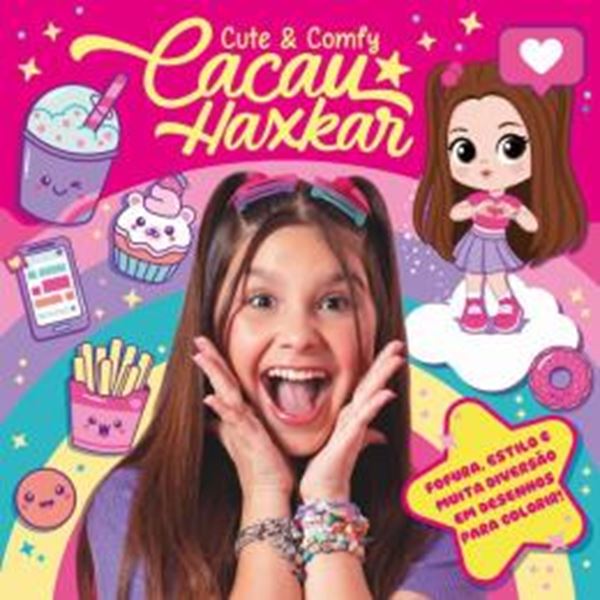 Picture of CACAU HAXKAR CUTE & COMFY - LIVRO DE COLORIR PARA CRIANCAS
