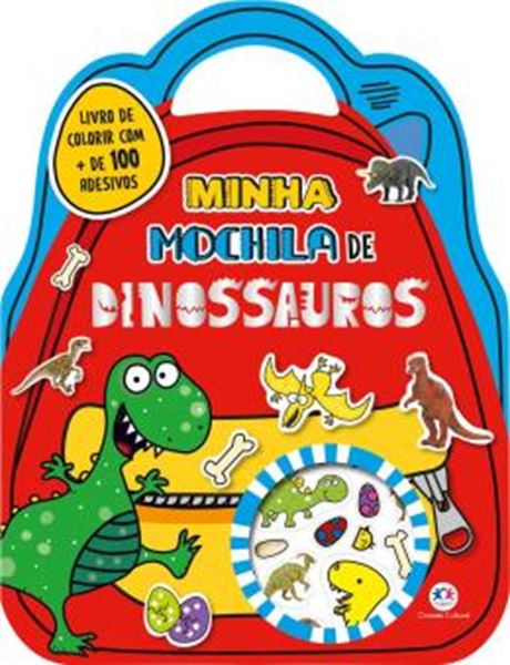 Picture of MINHA MOCHILA DE DINOSSAUROS COM ADESIVOS E PARA COLORIR