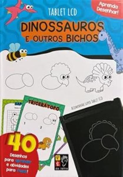 Picture of APRENDA DESENHAR! DINOSSAUROS ACOMPANHA TABLET LCD   20 CARTAS COM DESENHOS E ATIVIDADES   