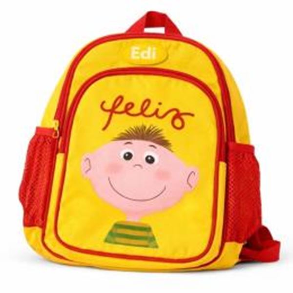 Picture of CONJUNTO - MOCHILA - FELIZ - AMARELO E VERMELHO   