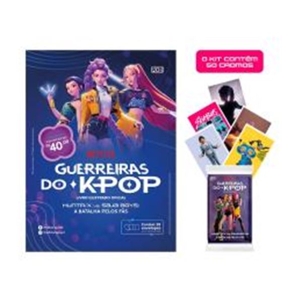 Picture of BLISTER GUERREIRAS DO KPOP OFICIAL + 10 ENVELOPES DE FIGURINHAS (50 CROMOS)