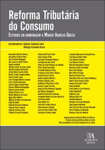 Picture of REFORMA TRIBUTARIA DO CONSUMO - ESTUDOS EM HOMENAGEM A MARCO AURELIO GRECO