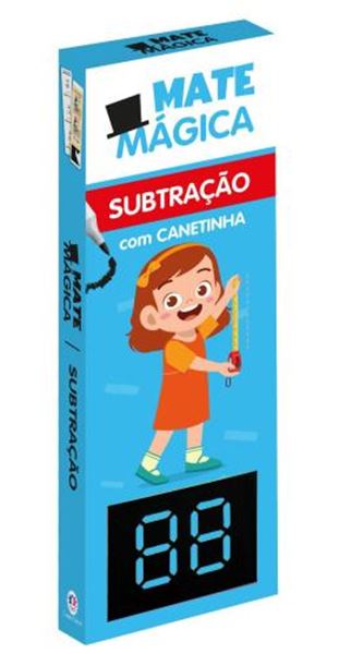 Picture of SUBTRACAO - LIVRO INFANTIL DE MATEMATICA COM CANETINHA REUTILIZAVEL - ATIVIDADES EDUCATIVAS